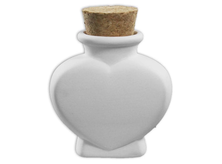 Heart Bottle with Cork
