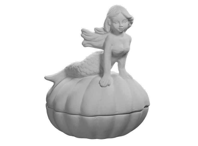 Mermaid on Shell Box