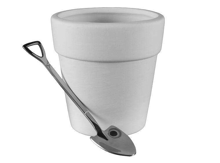 Flower Pot w/ Shovel