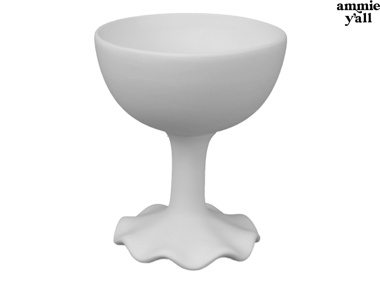 Elaine Ruffled Foot Wine Glass
