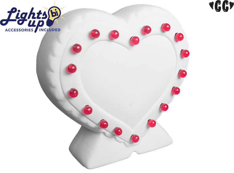 Light Up Heart Lamp