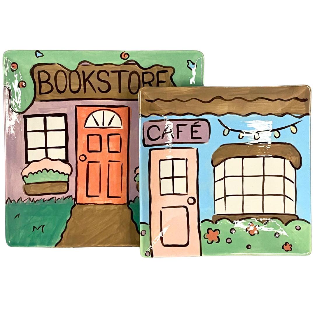 📚🍽️ Sq Coupe Dinner Plate