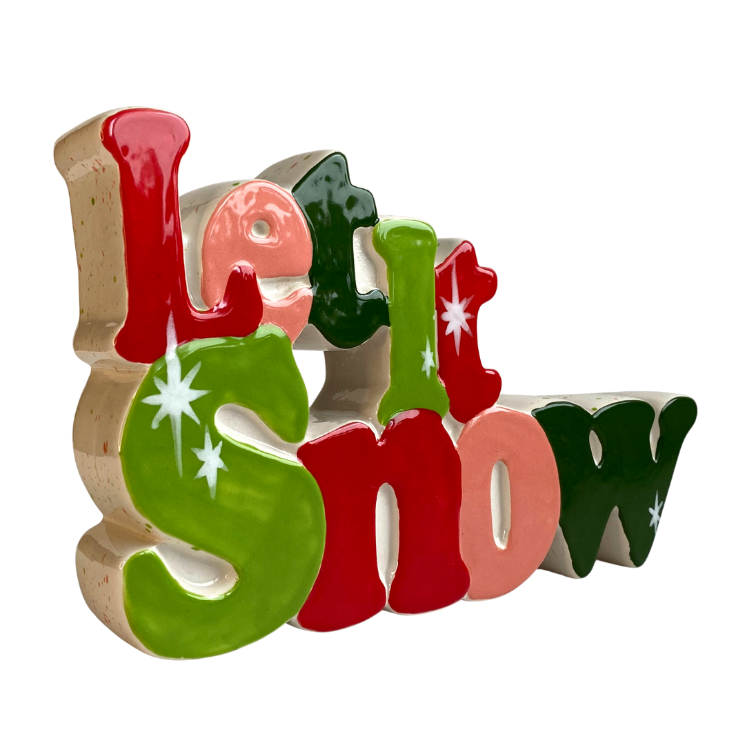 🎅 Let it Snow Plaque