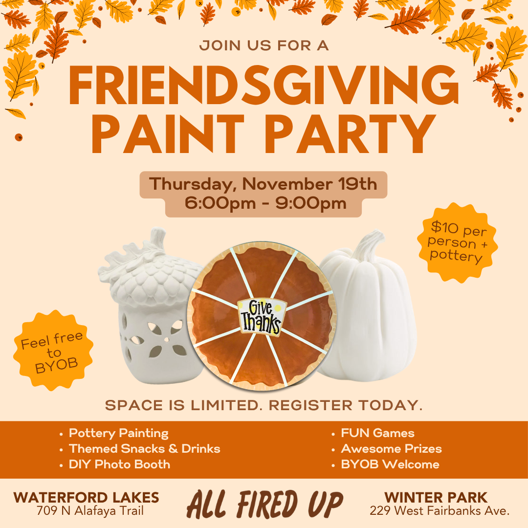 Thursday, November 19th - Winter Park - Friendsgiving Paint Party Event