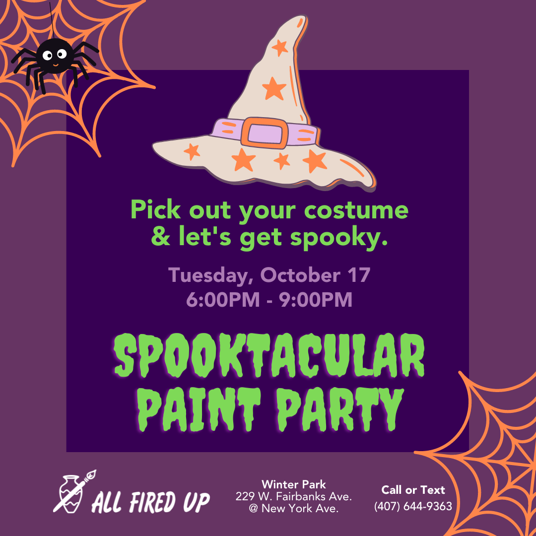 Tuesday, October 17th - Spooktacular Paint Party