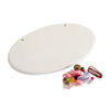 Large oval plaque with hanging attachments for door or wall